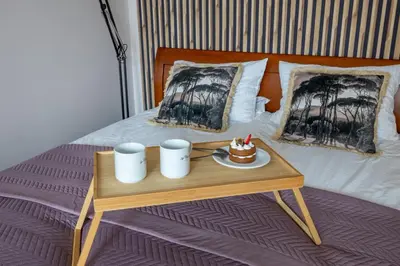 Łóżko lub łóżka w pokoju w obiekcie Praga Południe Apt - 57m2, Balcony - by Rentujemy