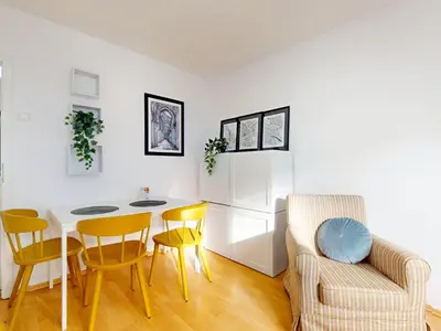 Część wypoczynkowa w obiekcie Mirabelle Apartment Metro Wierzbno Mokotow