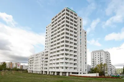 Budynek, w którym mieści się apartament