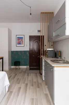 Kuchnia lub aneks kuchenny w obiekcie The Green Poznańska