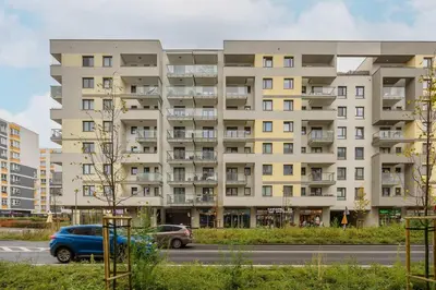 Budynek, w którym mieści się apartament