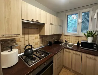 Kuchnia lub aneks kuchenny w obiekcie Metro & Old Town Praga Apartment Wiosenna