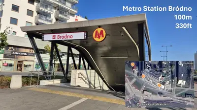 Certyfikat, podpis lub inny dokument wystawiony w obiekcie Marti apartament Metro Bródno