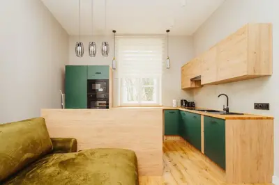Kuchnia lub aneks kuchenny w obiekcie Green Apartment - Old Town