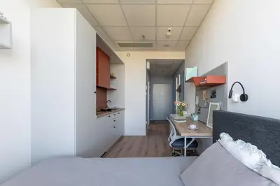 Kuchnia lub aneks kuchenny w obiekcie Sky Airport Aparthotel