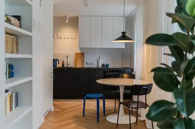 Kuchnia lub aneks kuchenny w obiekcie Bagatela Apartment