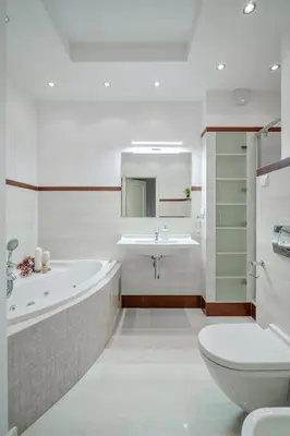 Łazienka w obiekcie Mokotovia Premium Apart 100m2, garaż, winda, 5 łóżek, wanna z hydromasażem, prysznic, 2 toalety, f-VAT