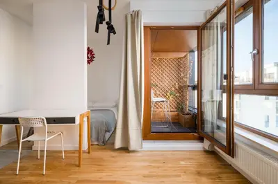 Część wypoczynkowa w obiekcie Metro Wierzbno Inviting Apartment by BookingHost