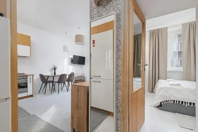 Łóżko lub łóżka w pokoju w obiekcie RentPlanet - Apartament Politechnika