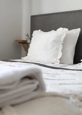 Łóżko lub łóżka w pokoju w obiekcie RentPlanet - Apartament Politechnika