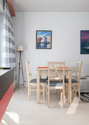 Część wypoczynkowa w obiekcie RentPlanet - Apartament Metro Młociny