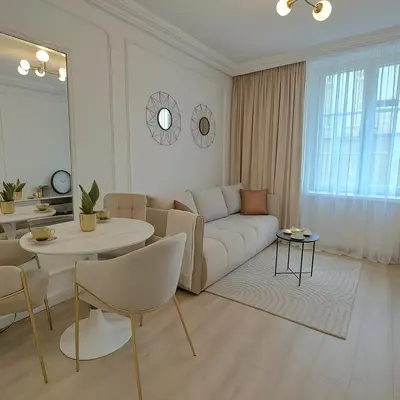 Część wypoczynkowa w obiekcie Gold apartment in the Old Town