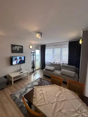 Telewizja i/lub zestaw kina domowego w obiekcie Sahara Apartment Centrum