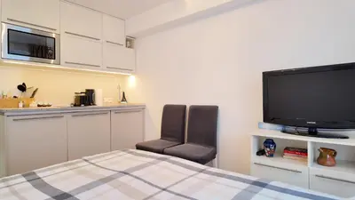 Telewizja i/lub zestaw kina domowego w obiekcie Boho Apartment, Salezego 6