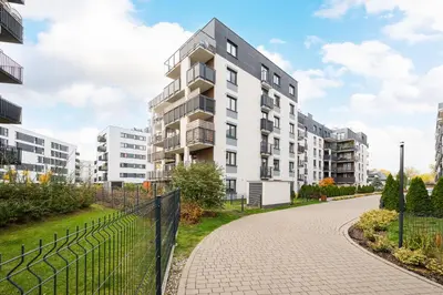 Budynek, w którym mieści się apartament