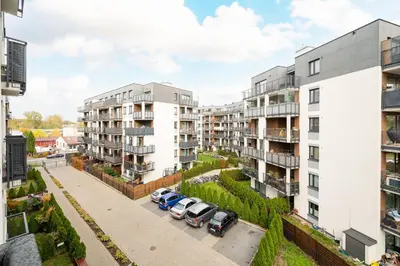Budynek, w którym mieści się apartament