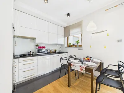 Kuchnia lub aneks kuchenny w obiekcie Polkowska 11 SuperApart