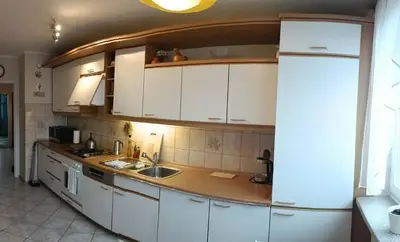 Kuchnia lub aneks kuchenny w obiekcie Apartament Bluehouse