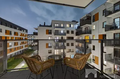 Budynek, w którym mieści się apartament