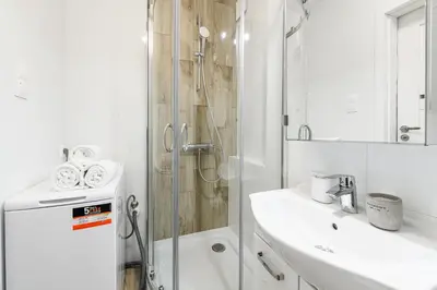 Łazienka w obiekcie Lumina 3 room apartment in Warsaw
