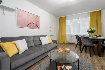 Część wypoczynkowa w obiekcie Lumina 3 room apartment in Warsaw