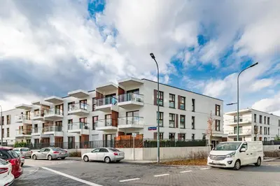 Budynek, w którym mieści się apartament