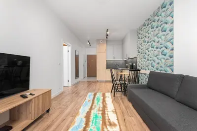 Telewizja i/lub zestaw kina domowego w obiekcie Białej Koniczyny 5 by Homeprime