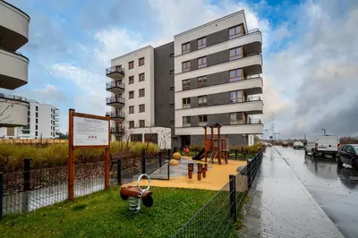 Budynek, w którym mieści się apartament
