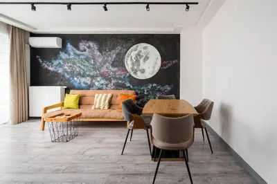 Część wypoczynkowa w obiekcie Ursus Luna Apartment by BookingHost