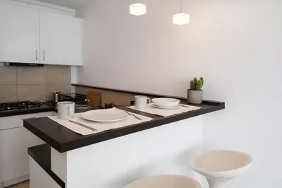 Kuchnia lub aneks kuchenny w obiekcie Modern apartment on Bagno Street in Center of Warsaw City