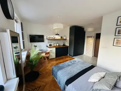 Kuchnia lub aneks kuchenny w obiekcie Koźla old town apartment
