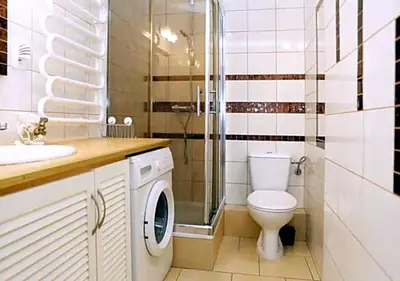 Łazienka w obiekcie Roomy Apartment with View in the Center of Warsaw City