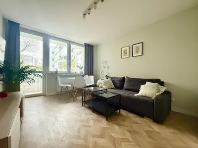 Część wypoczynkowa w obiekcie Cozy Stay Saska Kępa