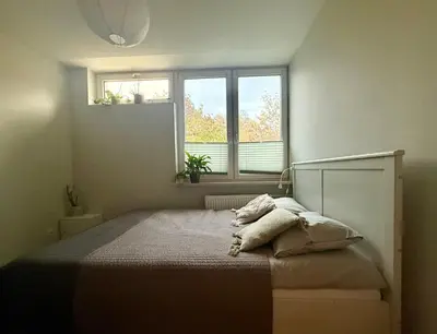 Łóżko lub łóżka w pokoju w obiekcie Cozy Stay Saska Kępa