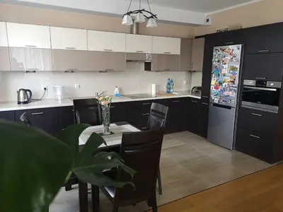 Kuchnia lub aneks kuchenny w obiekcie Bielany Residence Apartment & Parking