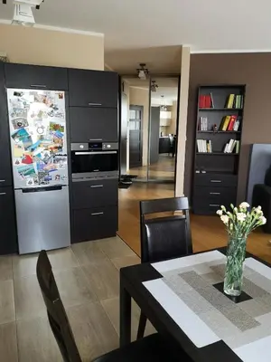 Kuchnia lub aneks kuchenny w obiekcie Bielany Residence Apartment & Parking
