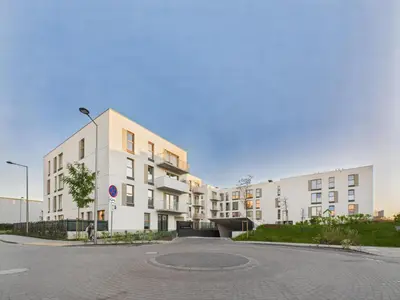 Budynek, w którym mieści się apartament