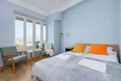 Łóżko lub łóżka w pokoju w obiekcie ShortStayPoland Plac Unii Lubelskiej B188