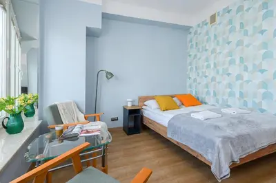 Łóżko lub łóżka w pokoju w obiekcie ShortStayPoland Plac Unii Lubelskiej B188