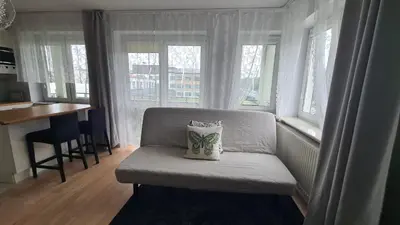Część wypoczynkowa w obiekcie Apartament Leśny Ząbki