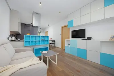 Kuchnia lub aneks kuchenny w obiekcie Ordona Modern Apartment by Solarento