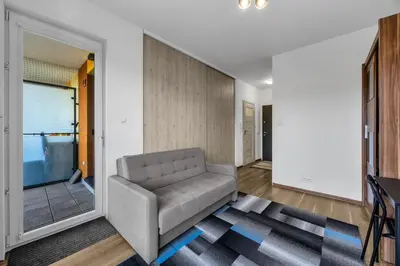 Część wypoczynkowa w obiekcie Marywilska Comfort Apartment by BookingHost