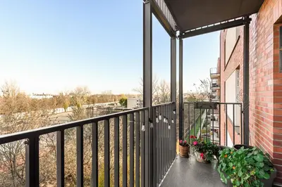 Balkon lub taras w obiekcie ShortStayPoland Szwedzka B109