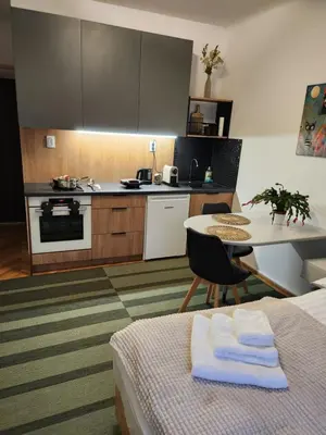 Kuchnia lub aneks kuchenny w obiekcie Apartament Plac Mirowski Centrum