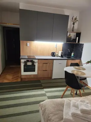 Kuchnia lub aneks kuchenny w obiekcie Apartament Plac Mirowski Centrum