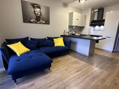 Kuchnia lub aneks kuchenny w obiekcie CityLine Apartment Nova Ochota
