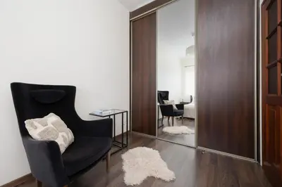 Część wypoczynkowa w obiekcie Pool & Cozy Apartment Warszawa Bukowińska by Solarento