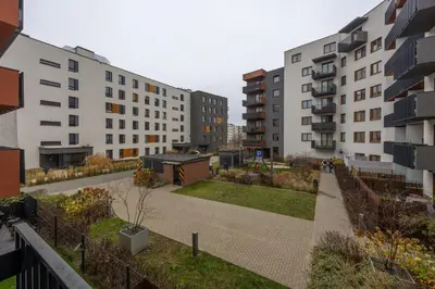 Budynek, w którym mieści się apartament