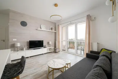 Telewizja i/lub zestaw kina domowego w obiekcie Pieskowa Skała 13 Residence Apartment by BookingHost