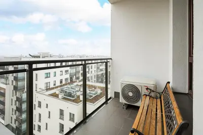 Balkon lub taras w obiekcie Pieskowa Skała 15 Residence Apartment by BookingHost